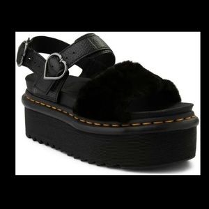Dr Marten Voss Quad Fluffy Sandal